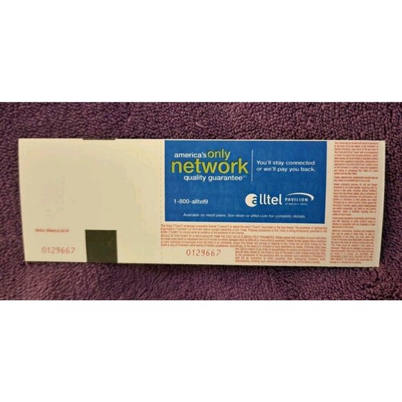 HOOTIE AND THE BLOWFISH concert full stub 8/20/06 Raleigh - Picture 2 of 2